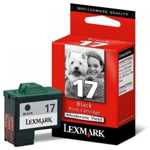 Genuine Lexmark #17 Black Ink Cartridge for Z605/Z615/X1140/X1150/X1185/X2250/Z513/Z515/X75 (10N0217A) 205 pages