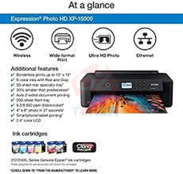 Epson Expression Photo Hd Xp-15000 A3+ Single Function Printer P/n:c11Cg43501 Xp15000 Inkjet