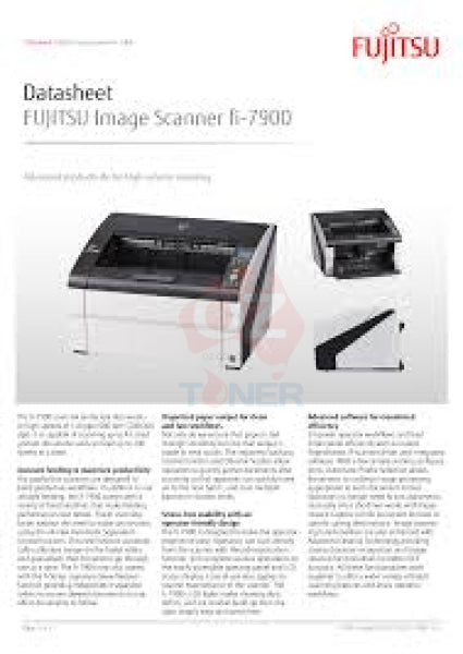 Fujitsu Fi-7900 A3 High Speed Document Scanner+Duplexer 140Ppm/500 Sheet Adf/Usb3.1 [Fi7900] Scanner