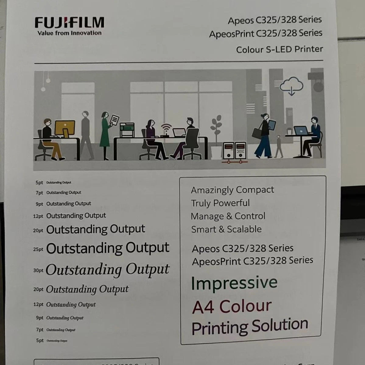 *Ex-Demo* FujiFilm ApeosPrint C325DW A4 Wireless Color Laser Printer [APC325DW] 1060 pages