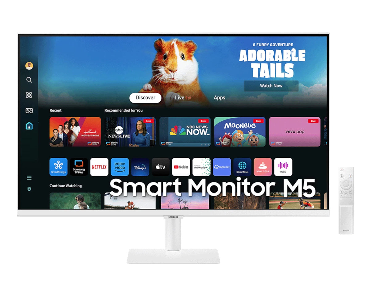 Open Box Samsung M5 M50D 32" FHD Smart Monitor White 60Hz [LS32DM501EEXXY]