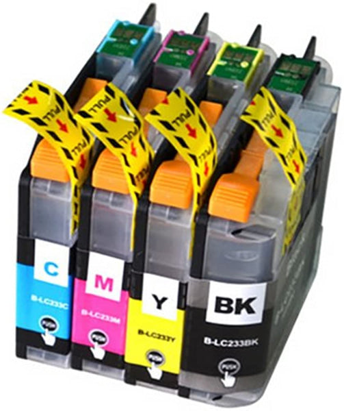 *Sale!* 4 Pack A-Grade Premium Compatible Brother Lc233-C/M/Y/K Ink Set For Mfc-J4620Dw/J5720Dw