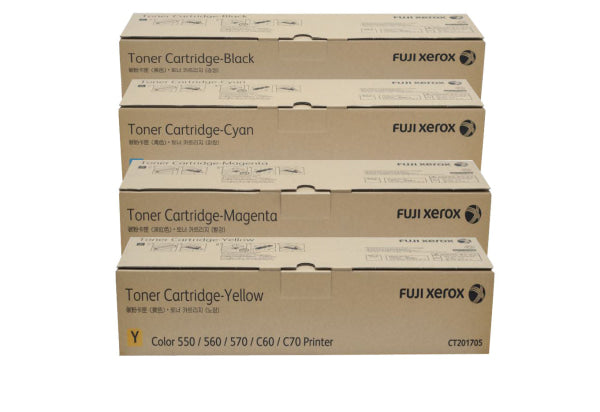 *Sale!* Full Set Genuine Fuji Xerox Ct201702 Ct201703 Ct201704 Ct201705 Toner For Color