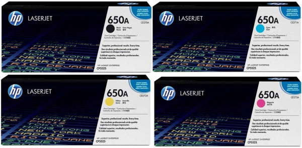 *Sale!* 4X Pack Bundle Genuine Hp Ce270A Ce271A Ce272A Ce273A C/M/Y/K Toner Cartridge Set