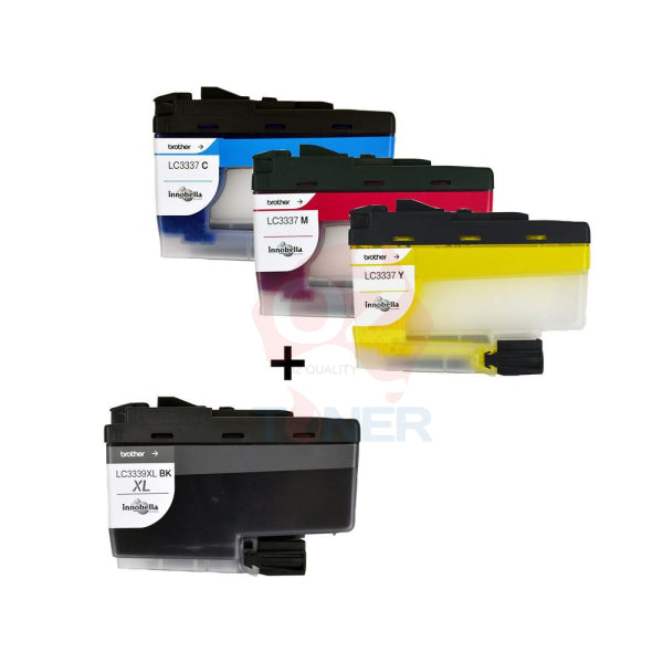 *Sale!* 4X Pack Genuine Brother Inkvestment Lc3339Xlbk+Lc3337C+Lc3337M+Lc3337Y Ink Set Value