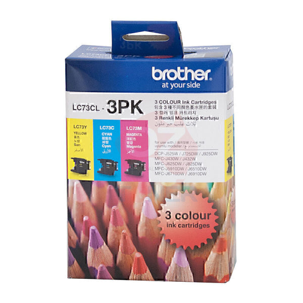 Brother LC73 CMY Colour Pack LC-73CL3PK