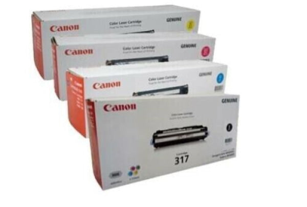 *Sale!* 4X Pack Genuine Canon Cart-317 C/M/Y/K Toner Cartridge Set Bundle -