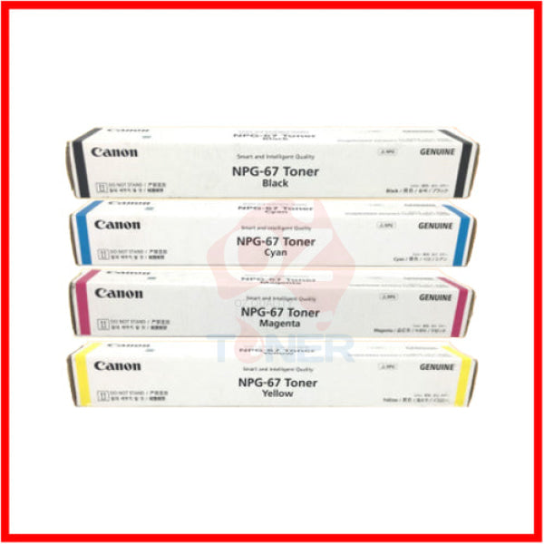 *Sale!* 4X Pack Genuine Canon Tg-67 C/M/Y/K Toner Set For Imagerunner Advance C3320