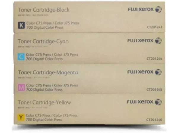 4x Pack Genuine Fuji Xerox CT201434 CT201435 CT201436 CT201437 Toner ...