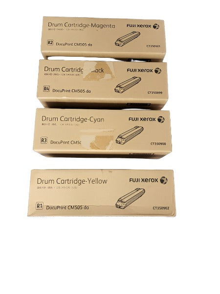 *Sale!* 4X Pack Genuine Fuji Xerox Ct350899 Ct350900 Ct350901 Ct350902 Drum Set For Docuprint