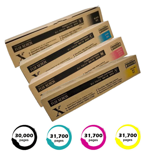 *Sale!* 4X Pack Genuine Fuji Xerox Docucolour 5065 6075 Docucentre C5540 C6550 Toner Set (31.7K)