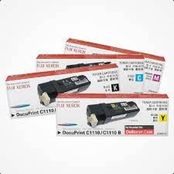 *Sale!* 4X Pack Genuine Fuji Xerox Docuprint C1110 Toner Cartridge Set [Ct201114-Ct201117] -