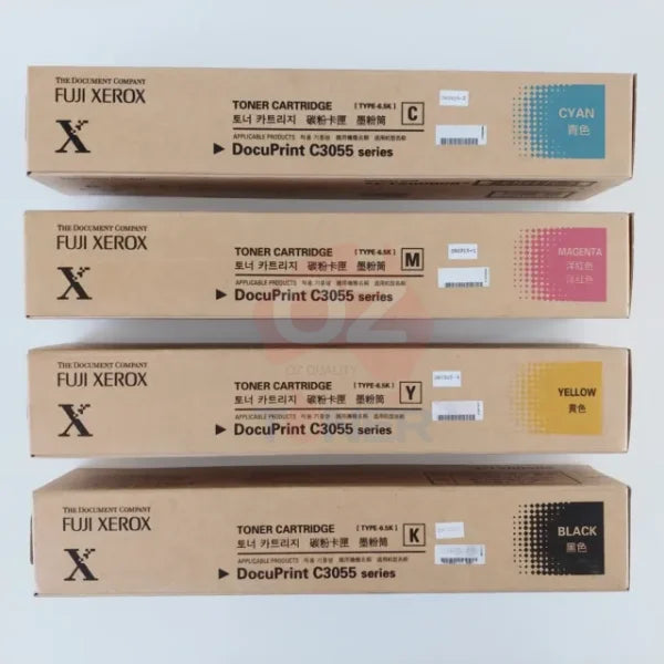 *Sale!* 4X Pack Genuine Fuji Xerox Docuprint C3055Dx Toner Cartridge Set Ct200805-Ct200808 (1Bk 1C