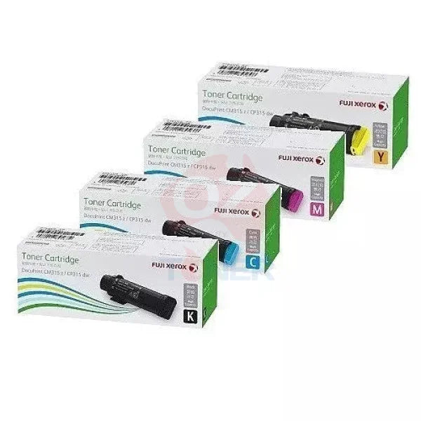 *Sale!* 4X Pack Genuine Fuji Xerox Docuprint Cp315Dw Cm315Z Toner Cartridge Set C/M/Y/K (6K) -