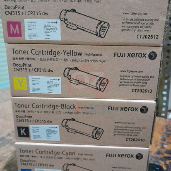 *Sale!* 4X Pack Genuine Fuji Xerox Docuprint Cp315Dw Cm315Z Toner Cartridge Set C/M/Y/K (6K) -