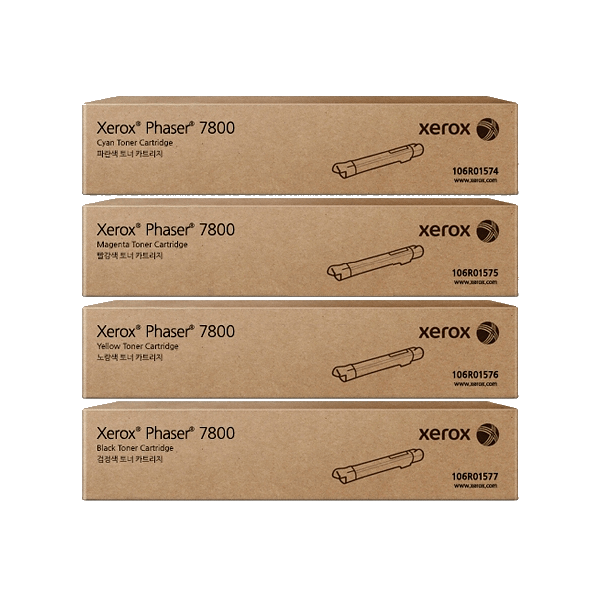 *Sale!* 4X Pack Genuine Fuji Xerox Phaser 7800 C/M/Y/K Toner Cartridge Set P7800Dn