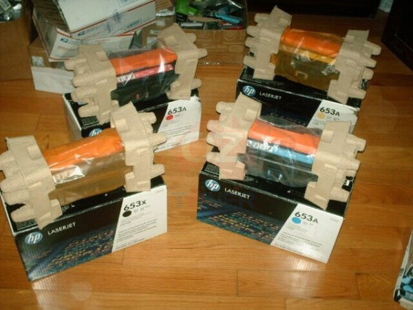 *Sale!* 4X Pack Genuine Hp Cf320X + Cf321A + Cf323A + Cf322A Toner Set 653X 653A For Laserjet