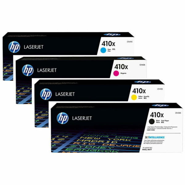 *Sale!* 4 Pack Genuine Hp Cf410X Cf411X Cf412X Cf413X Toner Cartridge Set For M377/M452/M477 #410X -