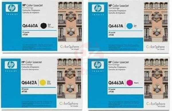 *Sale!* 4X Pack Genuine Hp Q6460A Q6461A Q6462A Q6463A Toner Cartridge Set