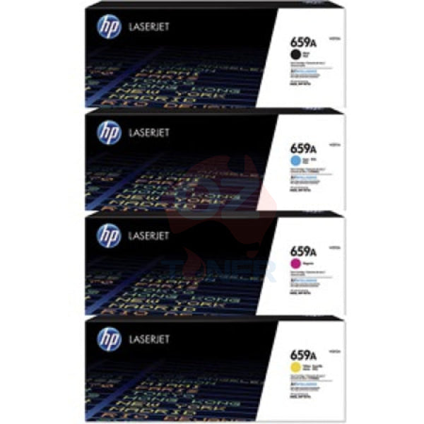 *Sale!* 4X Pack Genuine Hp W2010A+W2011A+W2012A+W2013A Toner Set #659A For M856Dn/M776Z Mfp