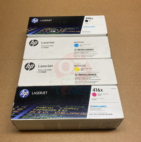 *Sale!* 4X Pack Genuine Hp W2040X + W2041X + W2042X + W2043X Toner Set For