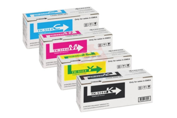 *Sale!* 4X Pack Genuine Kyocera Tk-5144 C/M/Y/K Toner Cartridge Set For P6130 M6030 M6530