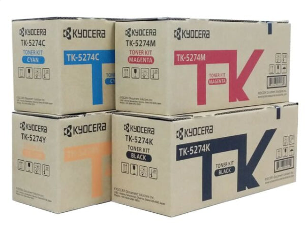 *Sale!* 4X Pack Genuine Kyocera Tk-5274 C/M/Y/K Toner Cartridge Set For P6230Cdn/M6230Cidn/M6630Cidn