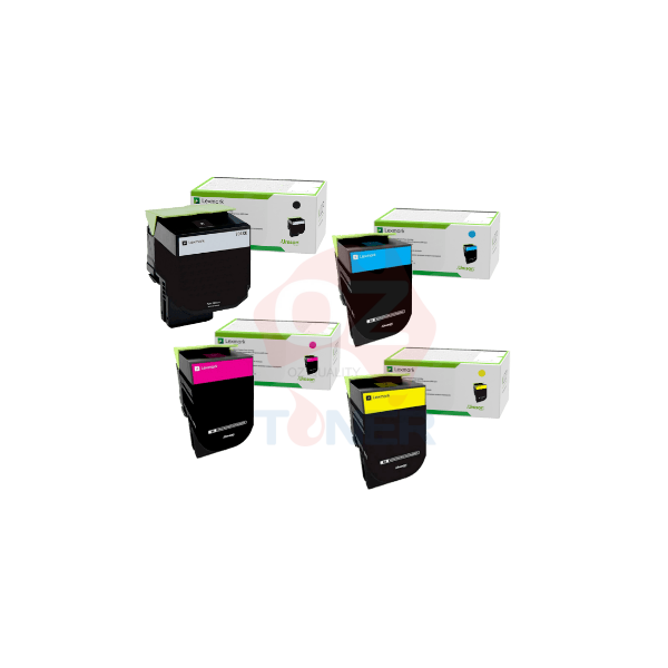 *Sale!* 4X Pack Genuine Lexmark Cs310 Cs410 Cs510 #708K/C/M/Y Toner Set (1K) Cartridge -