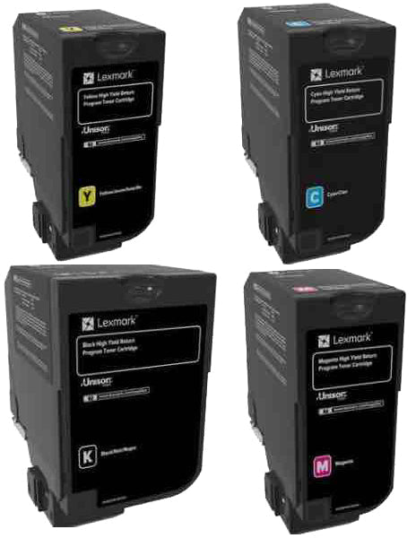 Genuine Lexmark CS521 CS622 CX622 CX625 Toner Cartridges - Ultra High ...