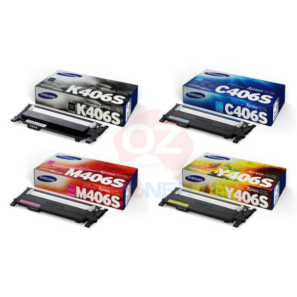 *Sale!* 4X Pack Genuine Samsung Clp-360 Clp-365 Clx-3300 Clx-3305 Toner Cartridge Set P406C Su377A