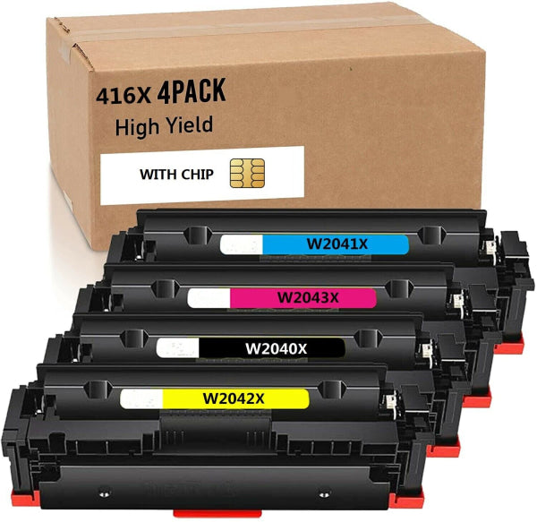 *Sale!* 4X Pack Premium Compatible Hp W2040X+W2041X+W2043X+W2042X Toner Set [Ct416X-Set] Cartridge -