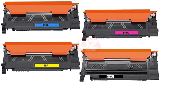 *Sale!* 4 Pack Premium Compatible Hp W2090A W2091A W2093A W2092A Toner Cartridge Set #119A -