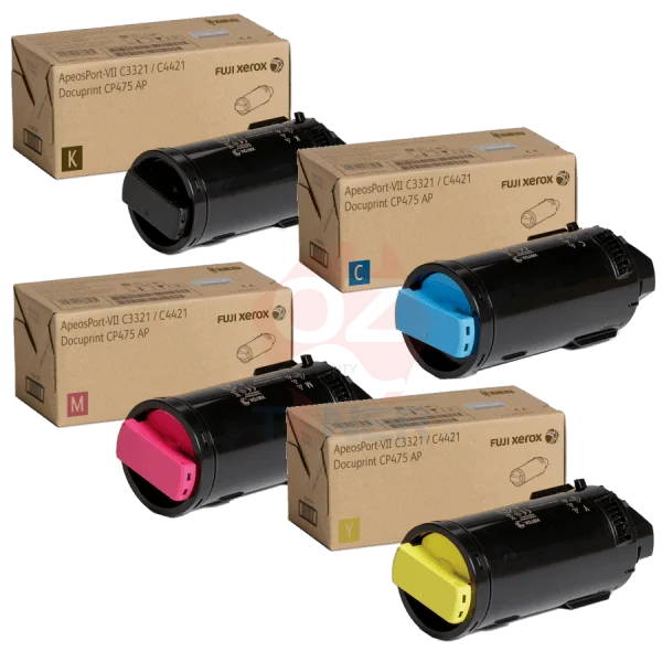 *Sale!* 4X Pack Genuine Fuji Xerox Apeosport Vii-C3321/C4421/Cp4421/Cp475/Dpcp475Ap Toner Cartridge