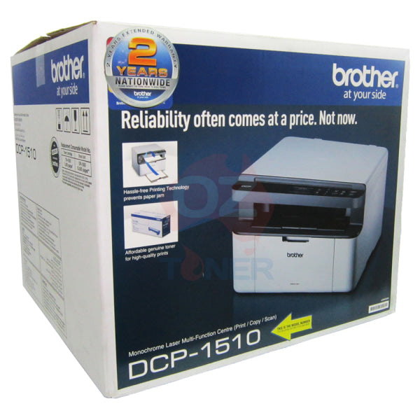 *Sale!* Brother Dcp-1510 3-In-1 Usb Mono Laser Multifunction Printer Tn1070 20Ppm Free Upgrade To