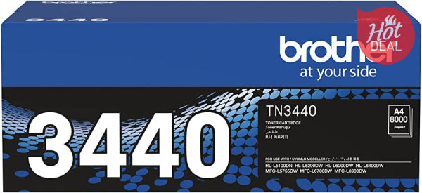 *Sale!* Brother Genuine Tn3440 Hy Black Toner For Mfc-L6700Dw/L5755Dw/Hl-L6200Dw/L5200Dw/L5100Dn