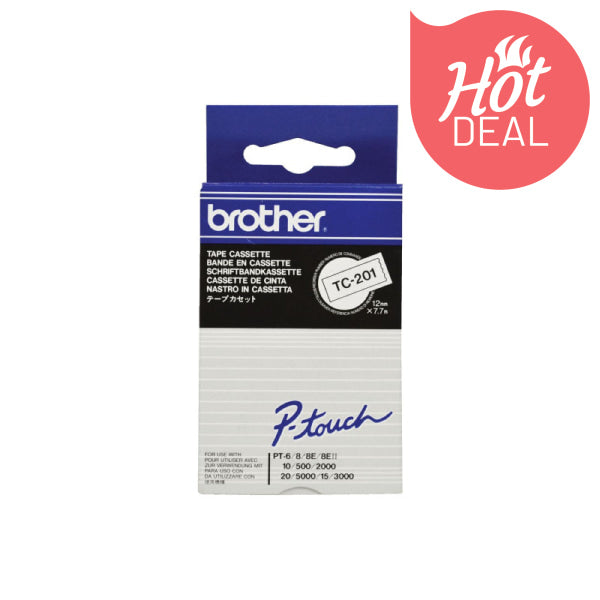 Brother TC201 Labelling Tape TC-201