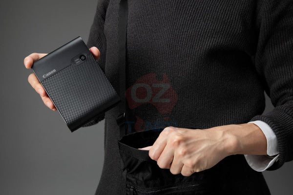 *Sale!* Canon Selphy Qx10 Black Compact Printer + Direct Wifi Square&Sticky Photo [Qx10Bk] Inkjet