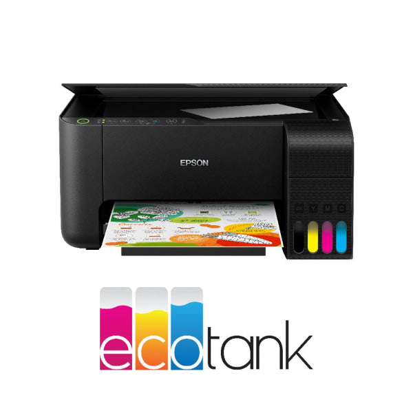 *clear* Epson Ecotank Et-2710 3-In-1 Continuous Ink Tank Printer+Wifi+Mobile Print+Prefilled *rfb*