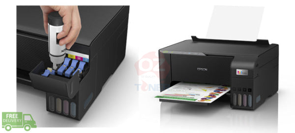 *Sale!* Epson Ecotank Et2811 A4 Wireless Color Ink Tank Multifunction Printer+Prefilled