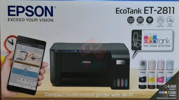 *Sale!* Epson Ecotank Et2811 Copy/Scan/Print A4 Mfp Printer For Sublimation Printing (C11Cj67502)