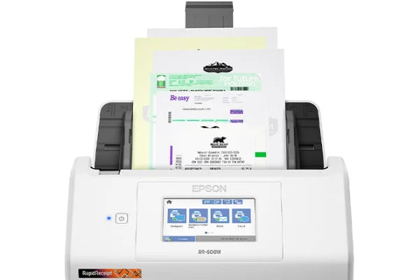 Epson Rapidreceipt Rr-600W A4 Wireless Desktop Document Scanner P/n:b11B258505 Rr600W