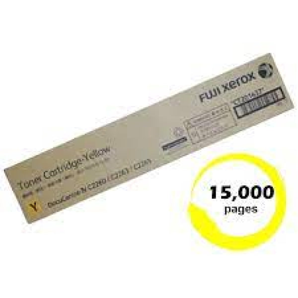 Fuji Xerox Genuine Ct201437 Yellow Toner For Docucentre Iv C2260/C2263/C2265 (15K) Cartridge -