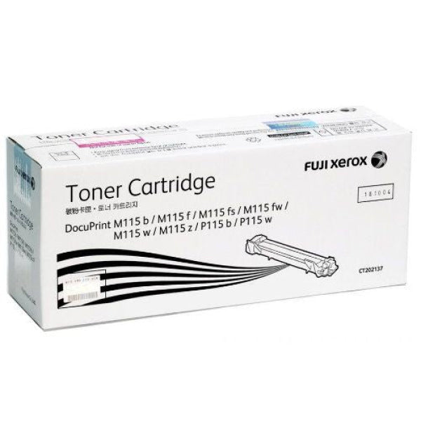 Fuji Xerox Genuine Ct202137 Black Toner Cartridge For P115/P115B/P115W/M115 (1K) -