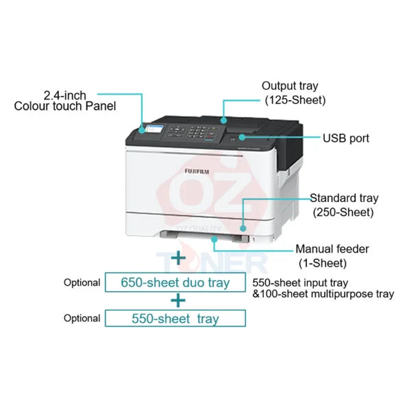 Fujifilm Apeosport Print C3830Sd A4 Colour Sfp Printer 38Ppm Appc3830-1Y Laser Single Function