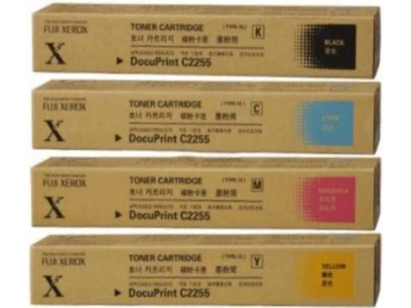 *Sale!* Genuine 4X Pack Fuji Xerox Docuprint C2255 C/M/Y/K Toner Cartridge Set [Ct201160-Ct201163] -