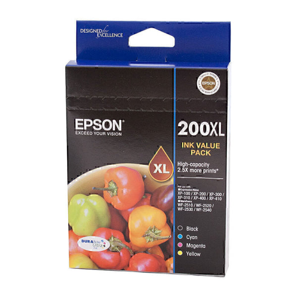 Epson 200XL 4 Ink Value Pack C13T201692