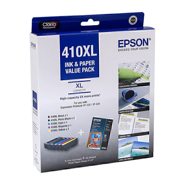 Epson 410XL 5 Ink Value Pack C13T339796