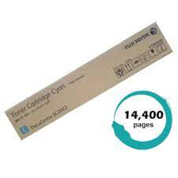 Fuji Xerox Genuine Ct203025 Cyan Toner Cartridge For Docucentre Sc2022 (14.4K) -