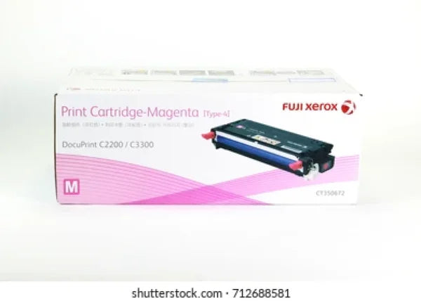 *Sale!* Genuine Fuji Xerox Ct350672 Magenta Toner Cartridge For Docuprint C2200 C3300Dx (4K) -