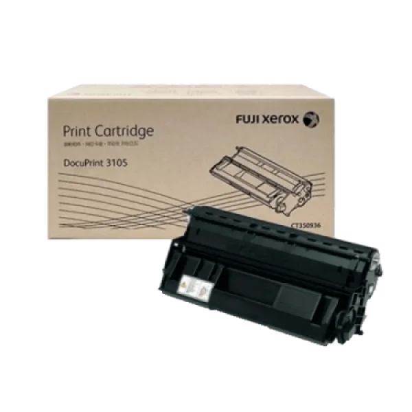 Fuji Xerox Genuine Ct350936 Black Toner Cartridge For Docuprint 3105 (Dp3105) (15K) -